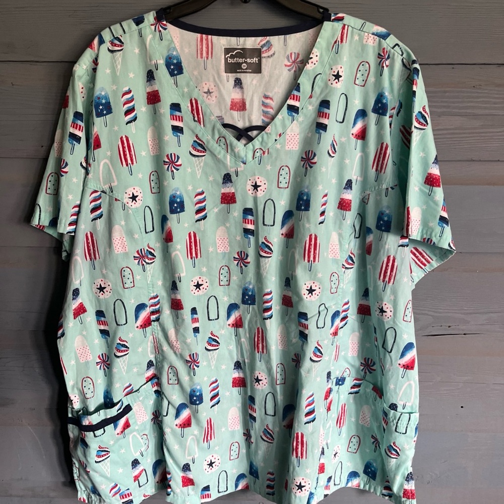 Butter-Soft Ice Cream Print Top